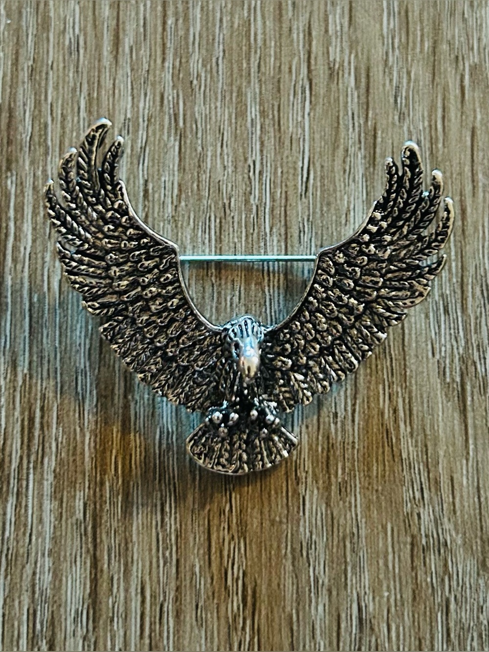 Silver Eagle Wing Brooch